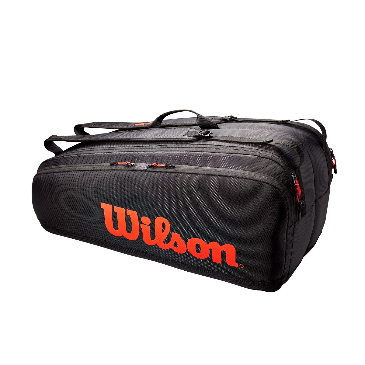 Raqueteira Wilson ESP Tour 12 Pack Preta e Vermelha ATPSHOP