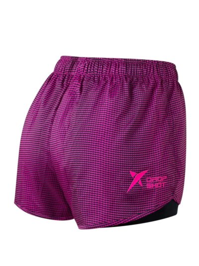 Shorts Duplo Drop Shot Nicole 1.0 Rosa/Preto - ATPSHOP