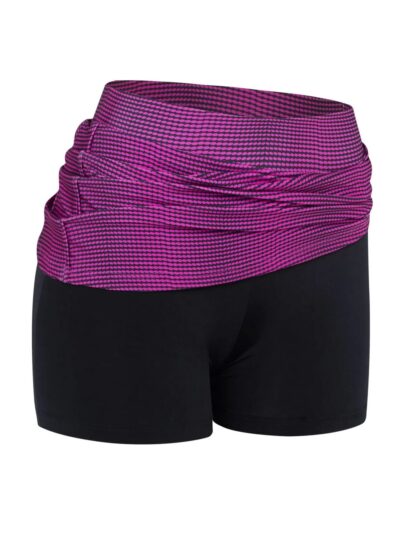 Short Saia Drop Shot Nicole 1.0 Rosa/Preto - ATPSHOP