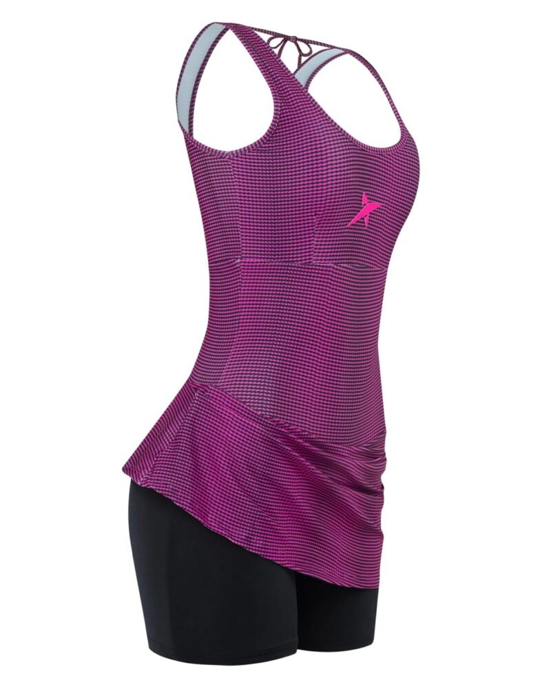 Vestido Drop Shot Nicole 1.0 Rosa/Preto - ATPSHOP