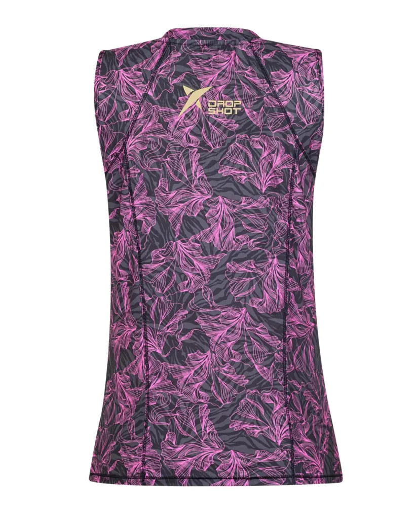Regata Feminina Drop Shot Nicole 2.0 Rosa/Preto - ATPSHOP