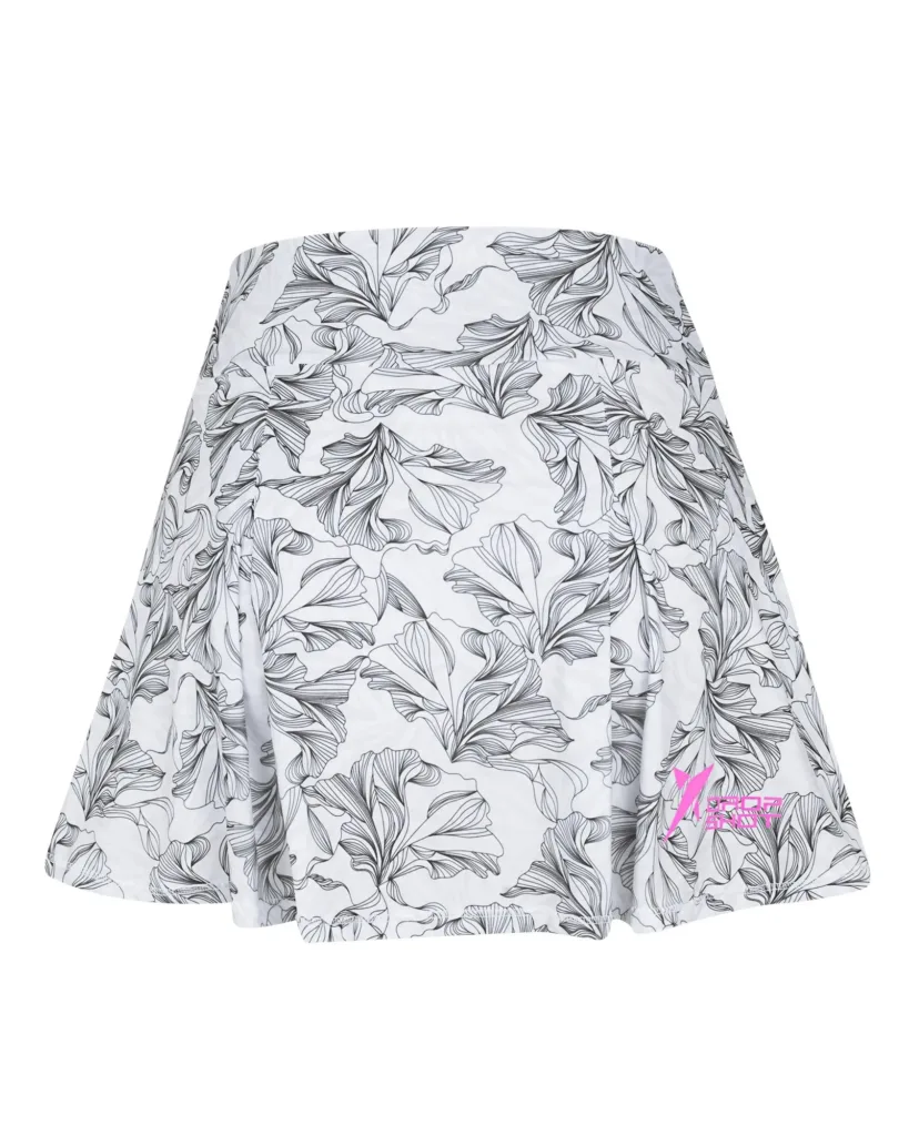 Short Saia Drop Shot Nicole 2.0 Branco/Preto - ATPSHOP