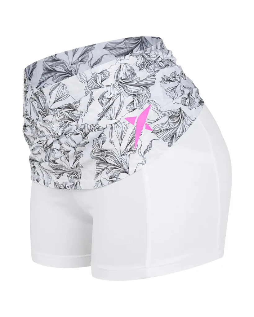 Short Saia Drop Shot Nicole 2.0 Branco/Preto - ATPSHOP