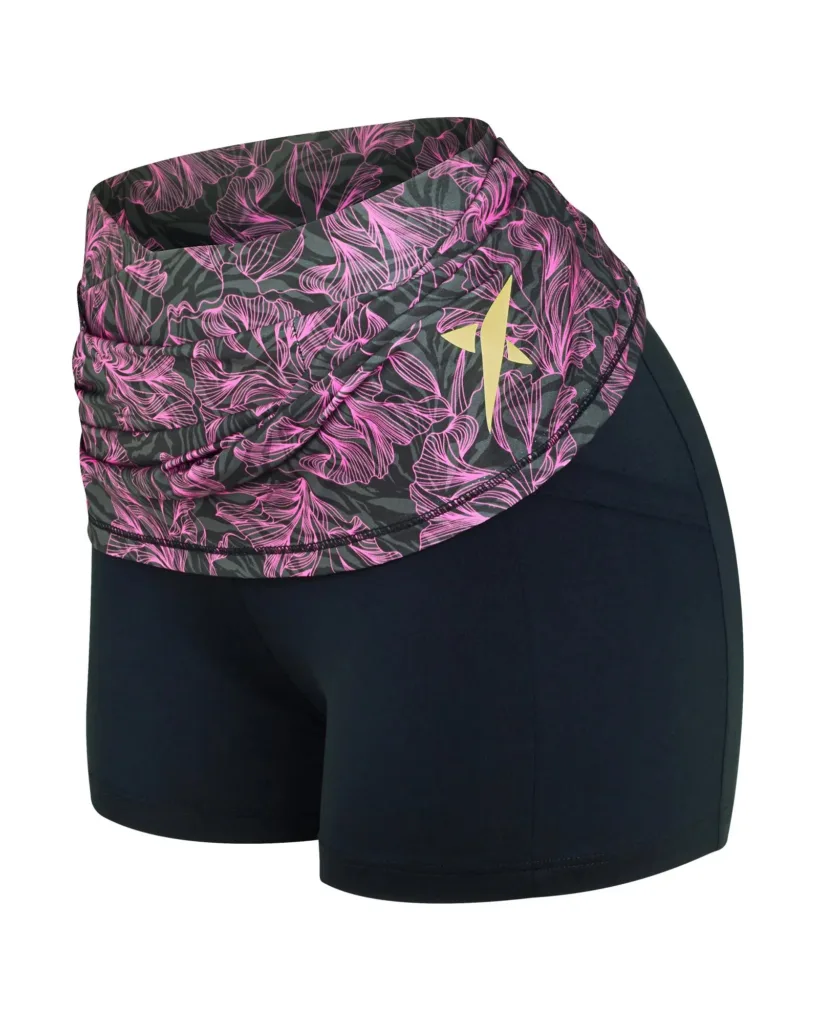 Short Saia Drop Shot Nicole 2.0 Rosa/Preto - ATPSHOP