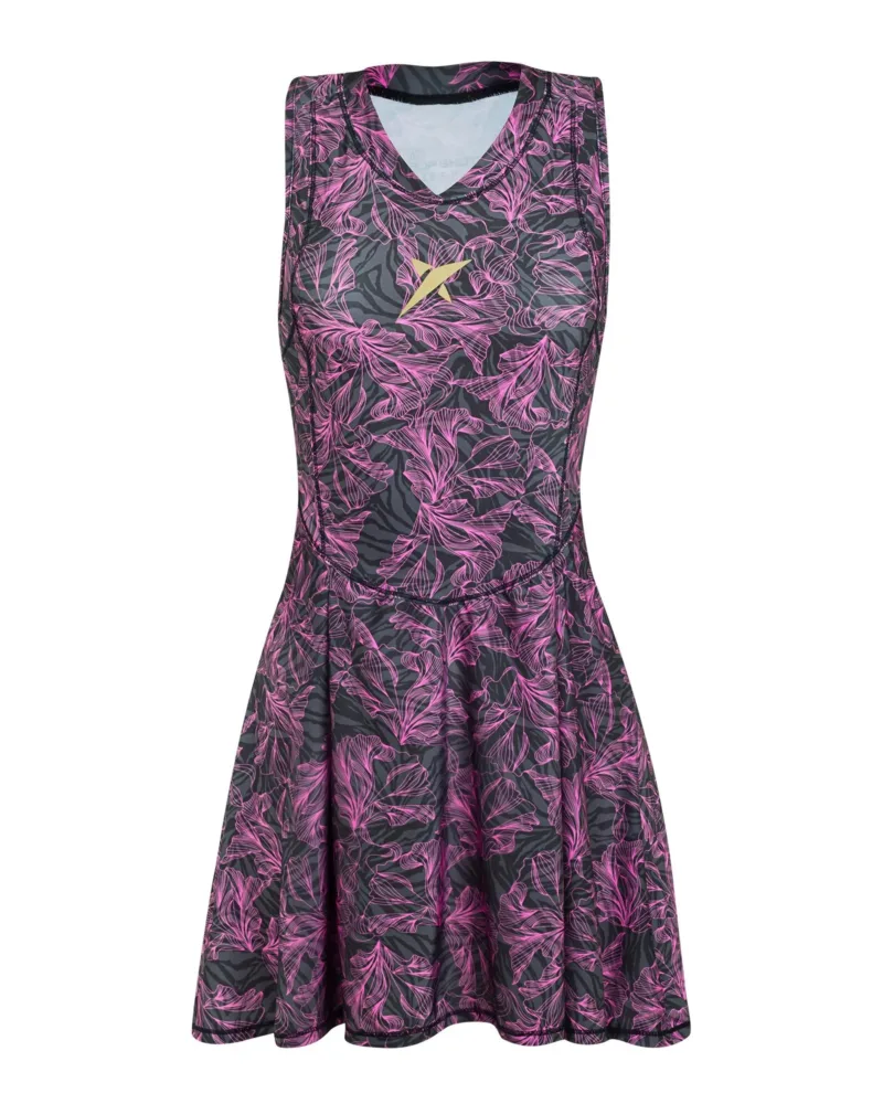 Vestido Drop Shot Nicole 2.0 Rosa/Preto - ATPSHOP