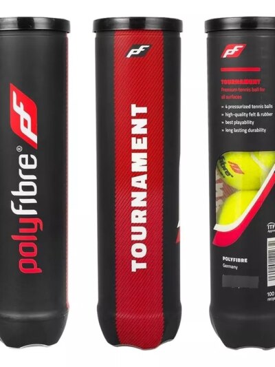 Pack de Bola de Tênis Polyfibre Tournament Pack com 03 Tubos com 04 Bolas - ATPSHOP
