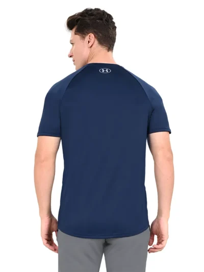Camiseta de Treino Masculina Under Armour Tech 2.0 Azul Marinho - ATPSHOP