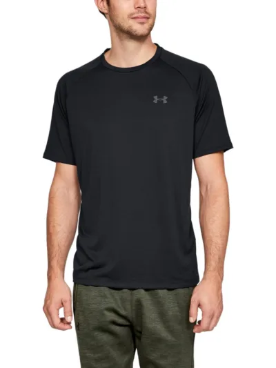 Camiseta de Treino Masculina Under Armour Tech 2.0 Preta - ATPSHOP