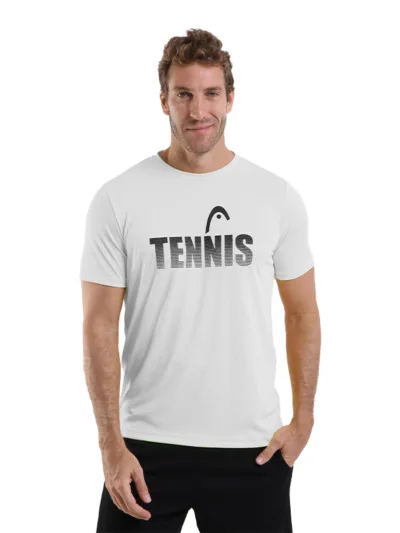 Camiseta Head Masculina Dry Tennis Branca - ATPSHOP