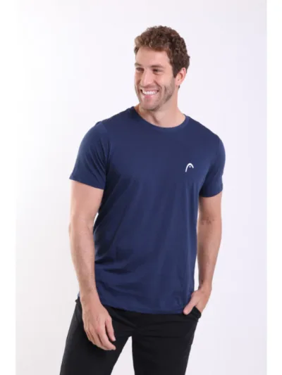 Camiseta Head Masculina Pima Azul Marinho - ATPSHOP