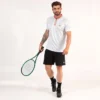 Camiseta Wilson Slam Zip Branca e Marrom - ATPSHOP