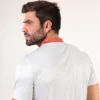 Camiseta Wilson Slam Zip Branca e Marrom - ATPSHOP