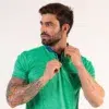 Camiseta Wilson Slam Zip M Verde Menta - ATPSHOP