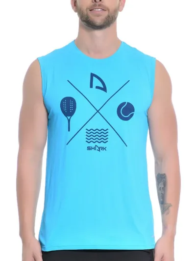 Regata Masculina Shark Azul Turquesa - ATPSHOP