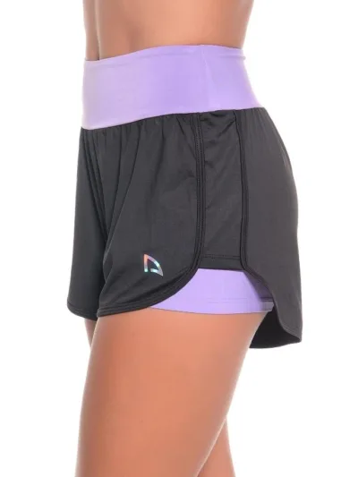 Shorts Duplo Sofia Cimatti Lavanda - ATPSHOP