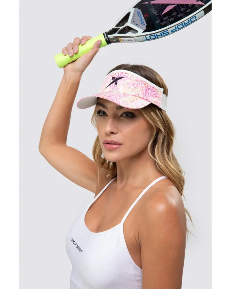 Viseira DROP SHOT NICOLE 3.0 Off White/Rosa - ATPSHOP