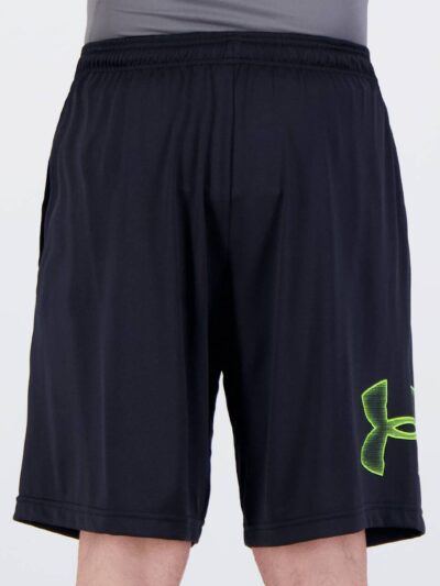 Bermuda Under Armour Tech Graphic Preta e Amarela - ATPSHOP