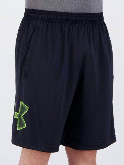 Bermuda Under Armour Tech Graphic Preta e Amarela - ATPSHOP