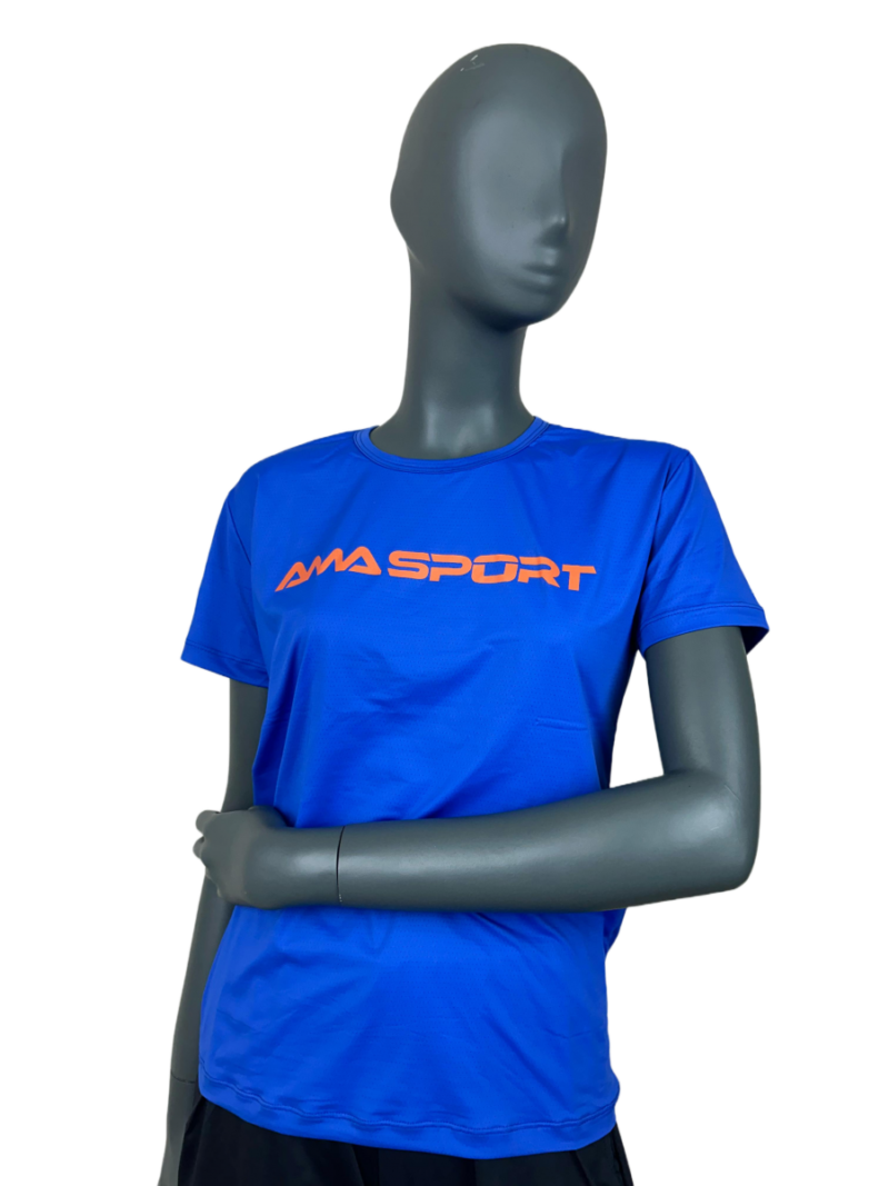 Camiseta AMA Sport Feminina Roxo e Laranja - ATPSHOP