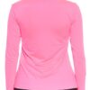 Camiseta Manga Longa U.V Feminina Shark Rosa Fluorescente - ATPSHOP