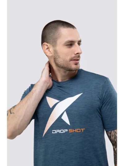 Camiseta Masculina DROP SHOT GAME 2.0 Azul Pátria - ATPSHOP