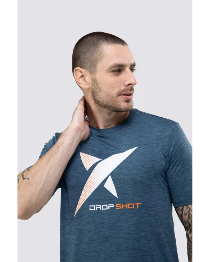 Camiseta Masculina DROP SHOT GAME 2.0 Azul Pátria - ATPSHOP