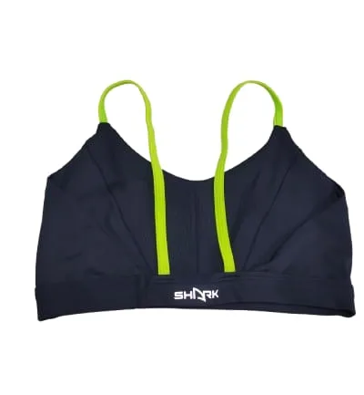 Top Shark Costura Contrastante Azul Marinho e Verde - ATPSHOP