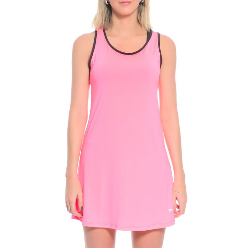 Vestido Shark Viés Contrastante Pink - ATPSHOP