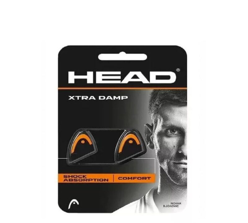 Antivibrador Head Xtra Damp com 2 Unidades Preto e Laranja - ATPSHOP