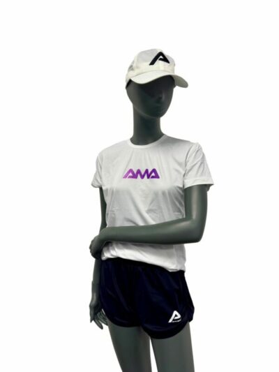 Baby Look Ama Sport Branca e Roxa Athena - ATPSHOP