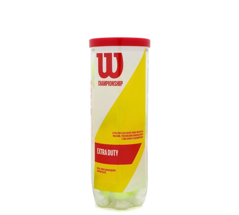 Bola de Tênis Wilson Championship - Tubo com 3 Bolas - ATPSHOP