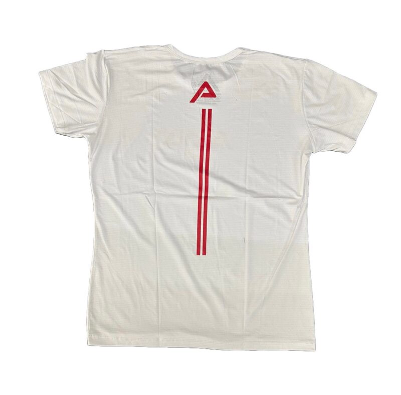 Camiseta AMA Degradê Feminina Branca e Vermelha - ATPSHOP