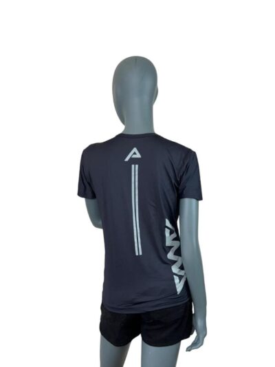 Camiseta AMA Lateral Feminina Preta e Cinza - ATPSHOP