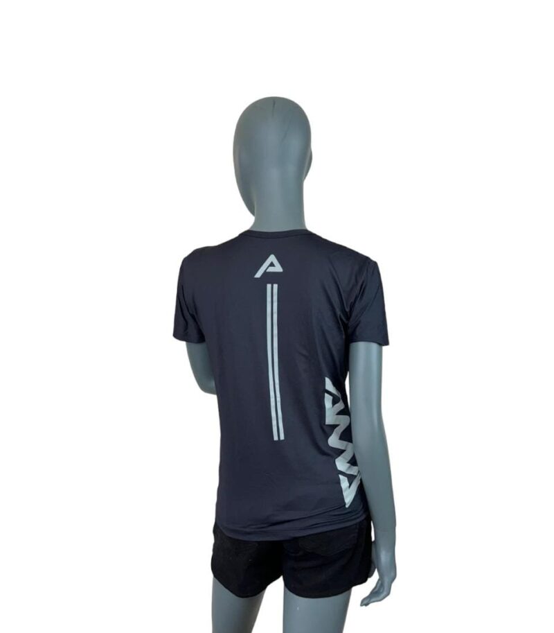 Camiseta AMA Lateral Feminina Preta e Cinza - ATPSHOP