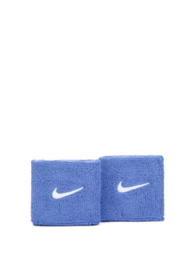 Munhequeira Nike Curta Swoosh Azul e Branco com 2 unidades - ATPSHOP