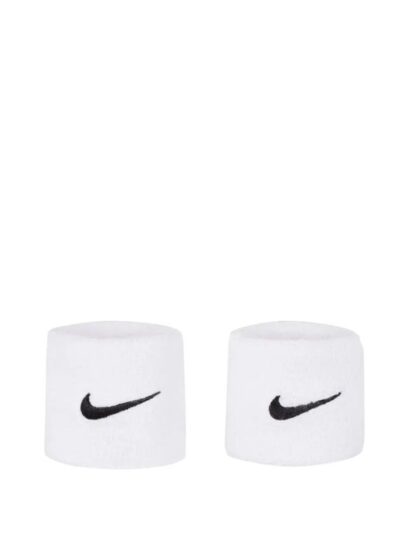 Munhequeira Nike Curta Swoosh Branca com 2 unidades - ATPSHOP