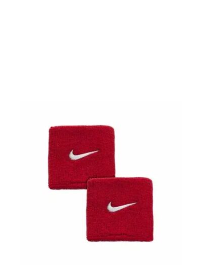 Munhequeira Nike Swoosh Curta Vermelha com 2 unidades - ATPSHOP