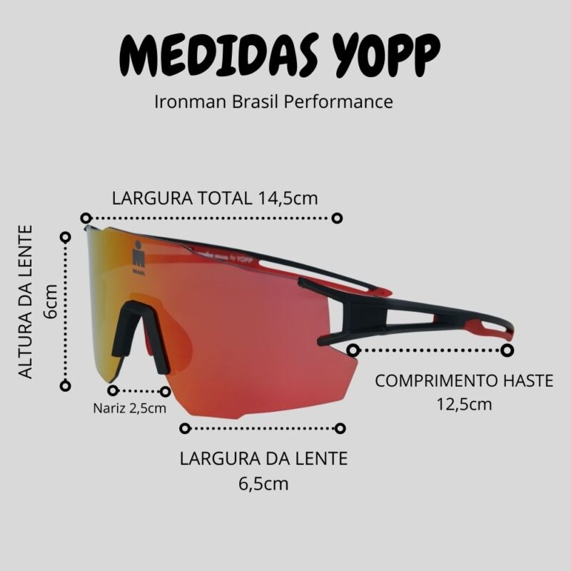 Óculos de Sol Performance Ironman Brasil Mask IMB 2.4 - ATPSHOP