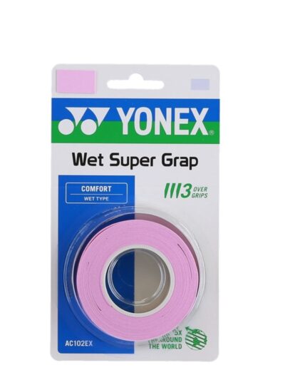 Overgrip Yonex Wet Super Grap Rosa Claro - ATPSHOP