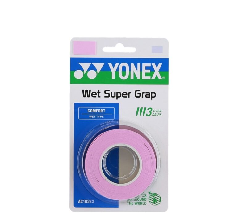 Overgrip Yonex Wet Super Grap Rosa Claro - ATPSHOP