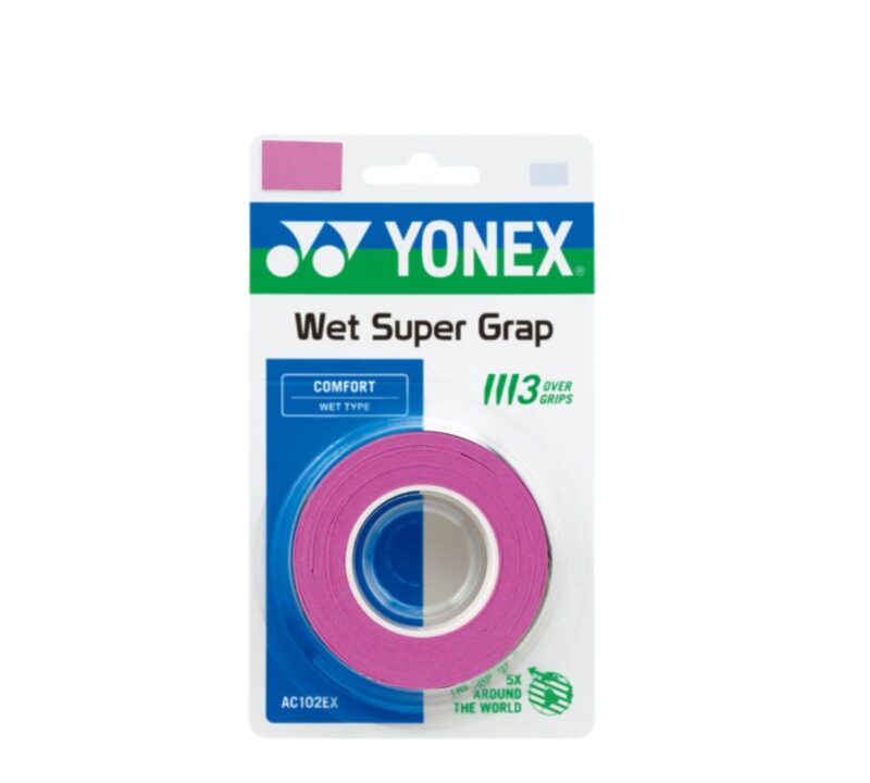 Overgrip Yonex Wet Super Grap Rosa Claro (cópia) - ATPSHOP