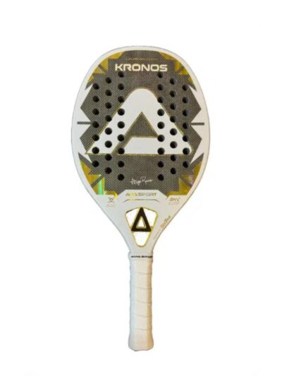 Raquete de Beach Tennis AMA Sport Kronos White Titanium - Hugo Russo - ATPSHOP