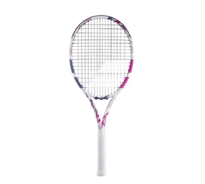 Raquete de Tênis Babolat Evo Aero 275g Branca e Rosa - ATPSHOP