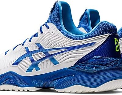 Tenis Asics Gel Court FF Novak Branco e Azul - ATPSHOP