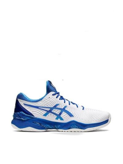 Tenis Asics Gel Court FF Novak Branco e Azul - ATPSHOP