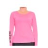 Camiseta Manga Longa U.V Feminina Shark Rosa Fluorescente - ATPSHOP