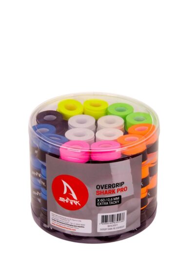 Overgrip Shark Pro Extra Tacky Pote Com 60 Unidades Sortidas - ATPSHOP