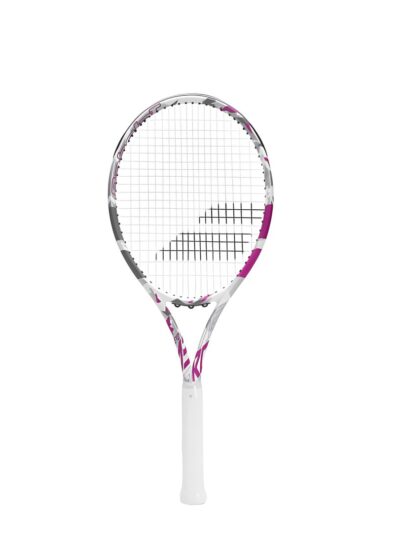 Raquete de Tênis Babolat Evo Aero 275g Branca e Rosa - ATPSHOP