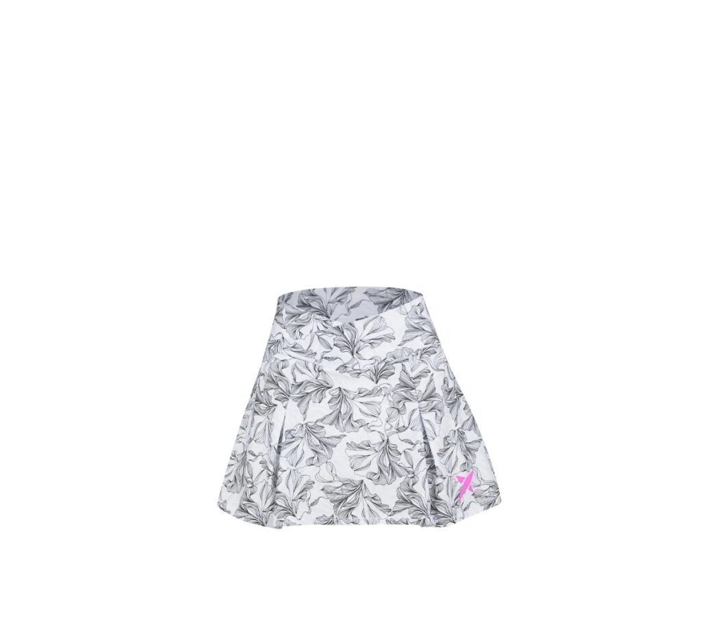 Short Saia Drop Shot Nicole 2.0 Branco/Preto - ATPSHOP