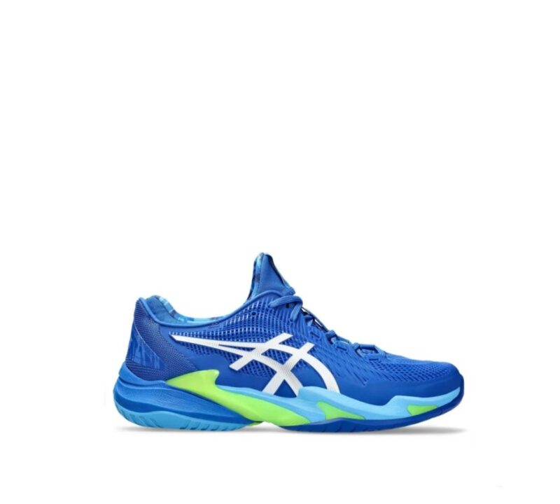 Tênis ASICS Court FF 3 Novak - Masculino - Azul, Branco e Verde - ATPSHOP